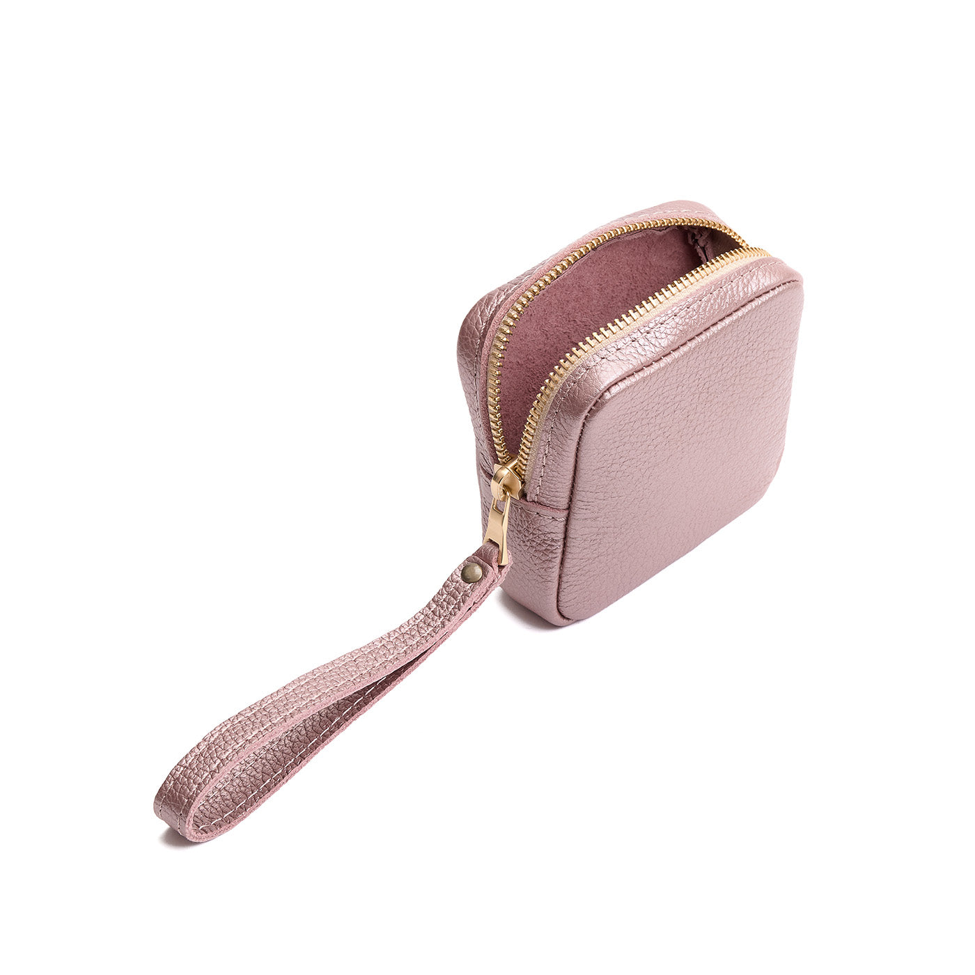 Supernova | Square shaped small zip pouch with wristlet