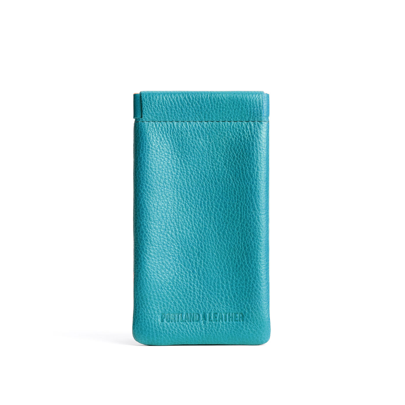 Baja | Leather glasses case with hidden metal spring closure