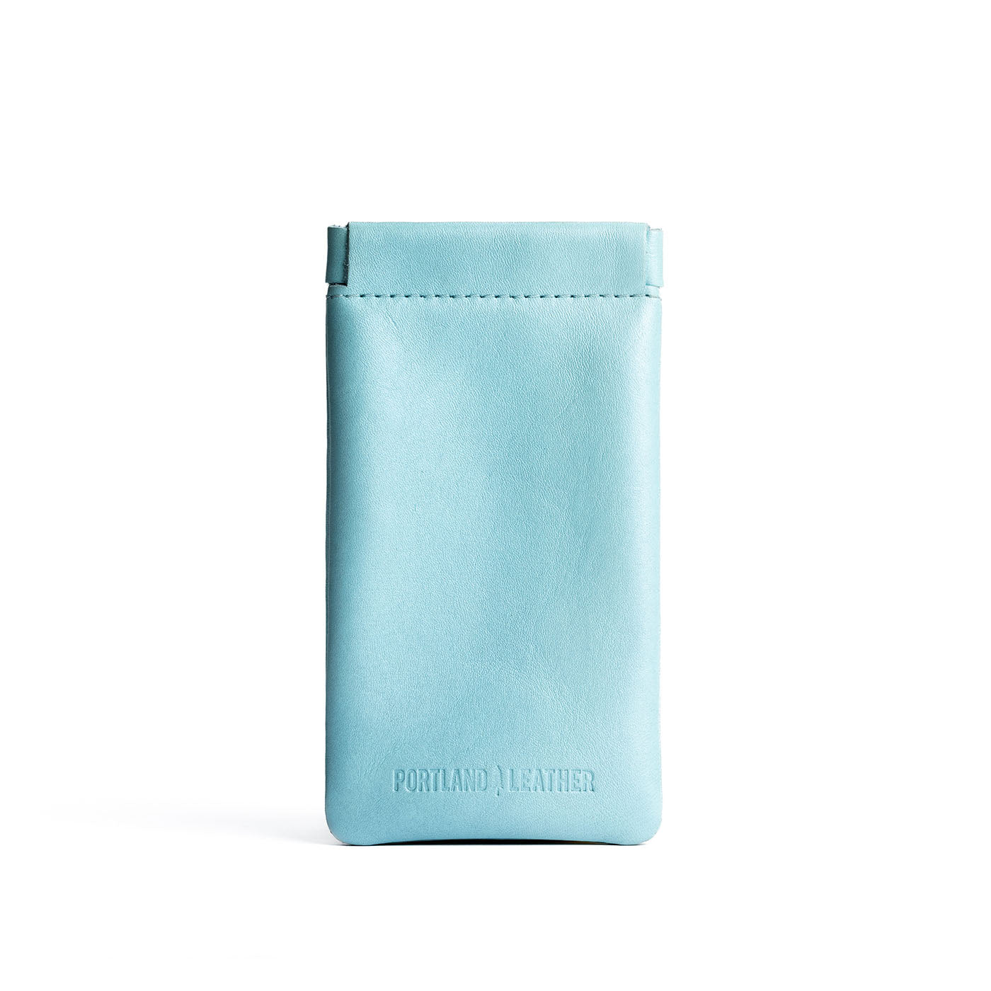 Cabo | Leather glasses case with hidden metal spring closure