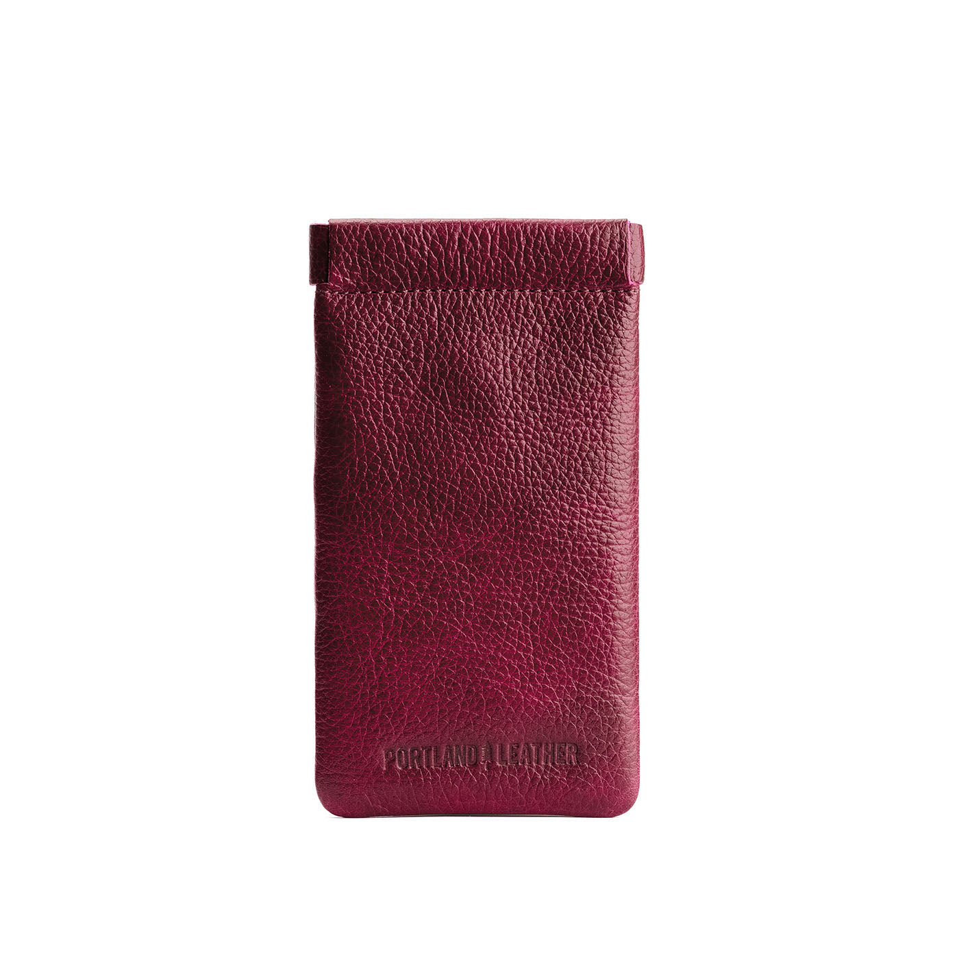Orchid | Leather glasses case with hidden metal spring closure
