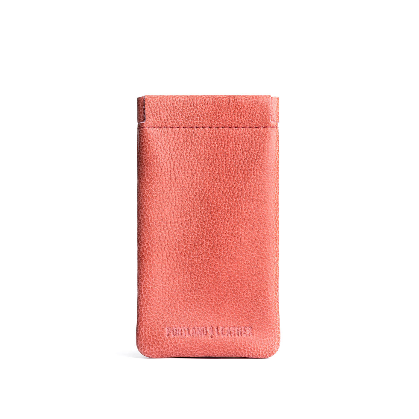 Watermelon | Leather glasses case with hidden metal spring closure