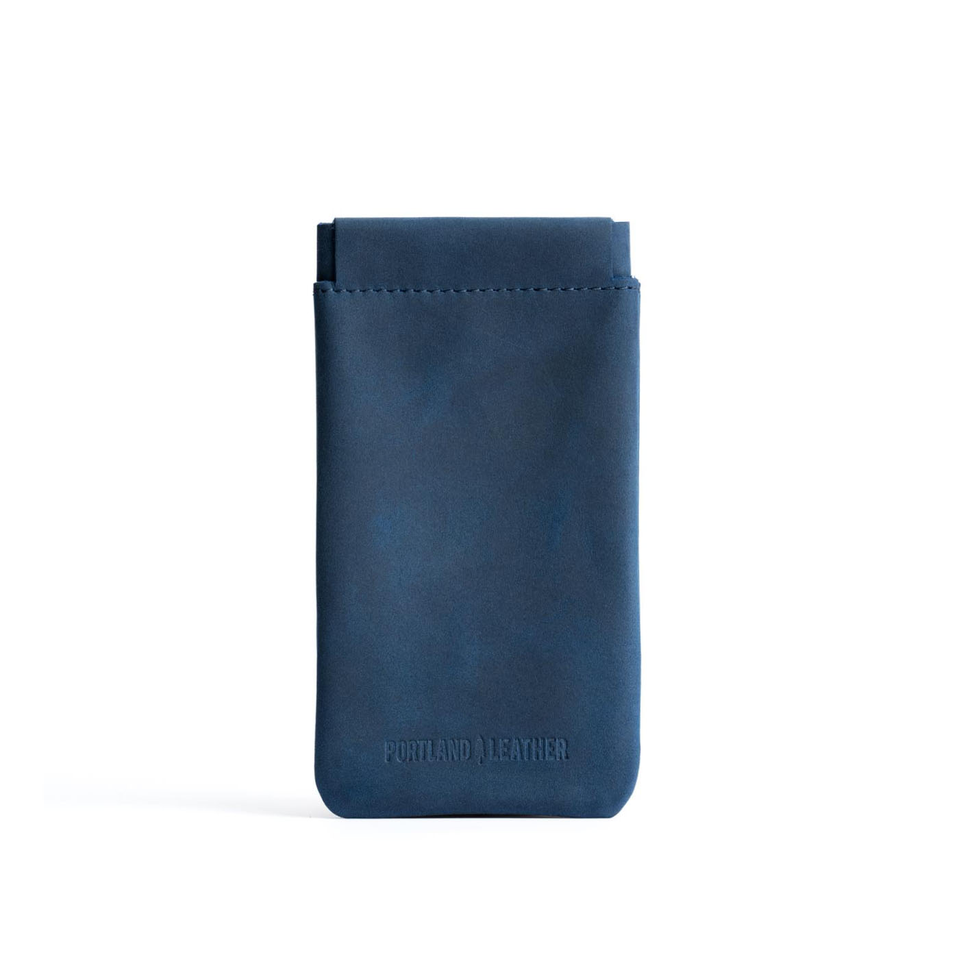 Deep Water | Leather glasses case with hidden metal spring closure