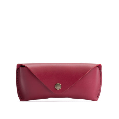 Berry Good | Leather sunglasses case with snap closure