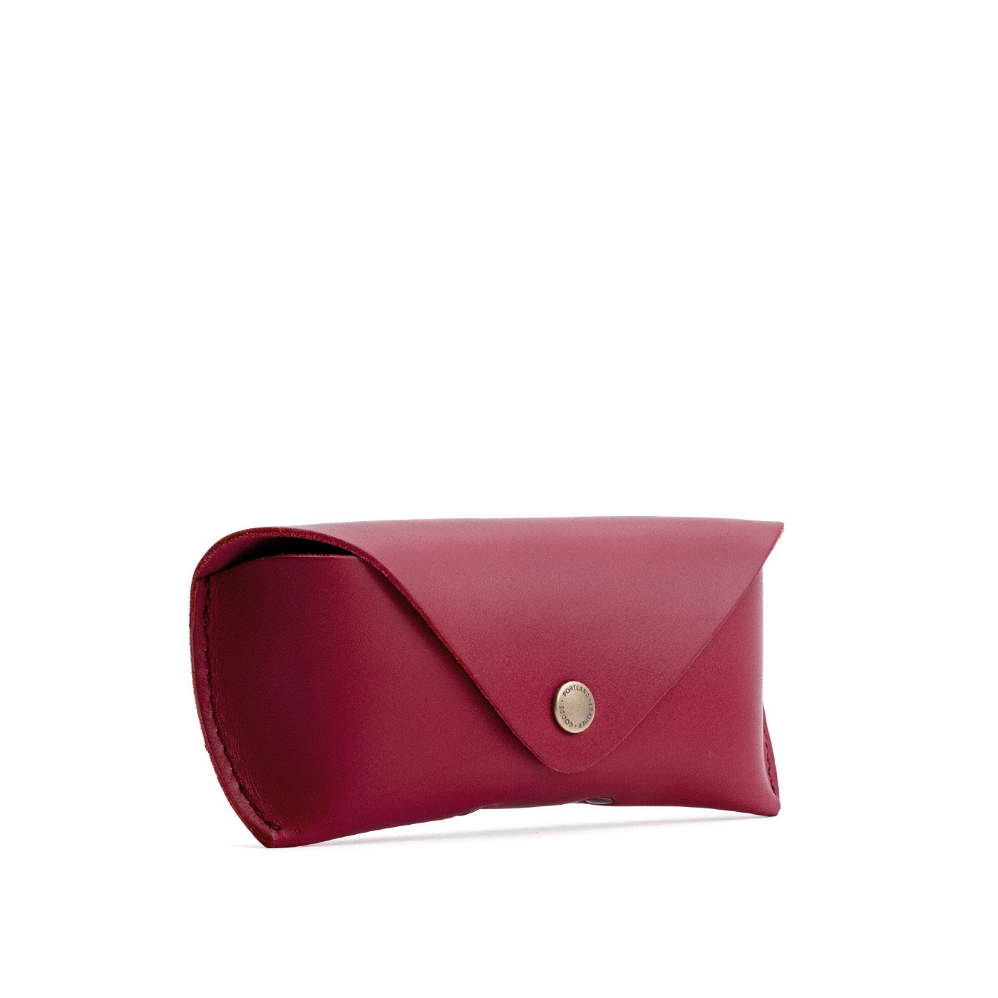 Berry Good | Leather sunglasses case with snap closure