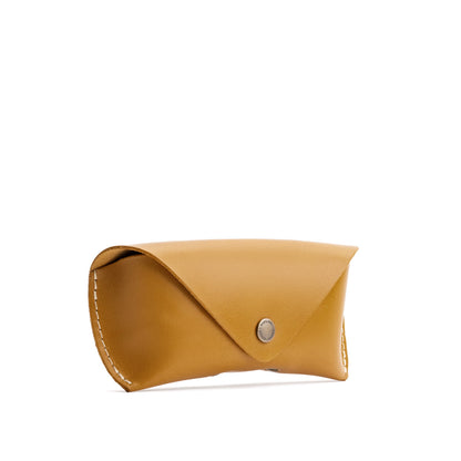 Mango | Leather sunglasses case with snap closure