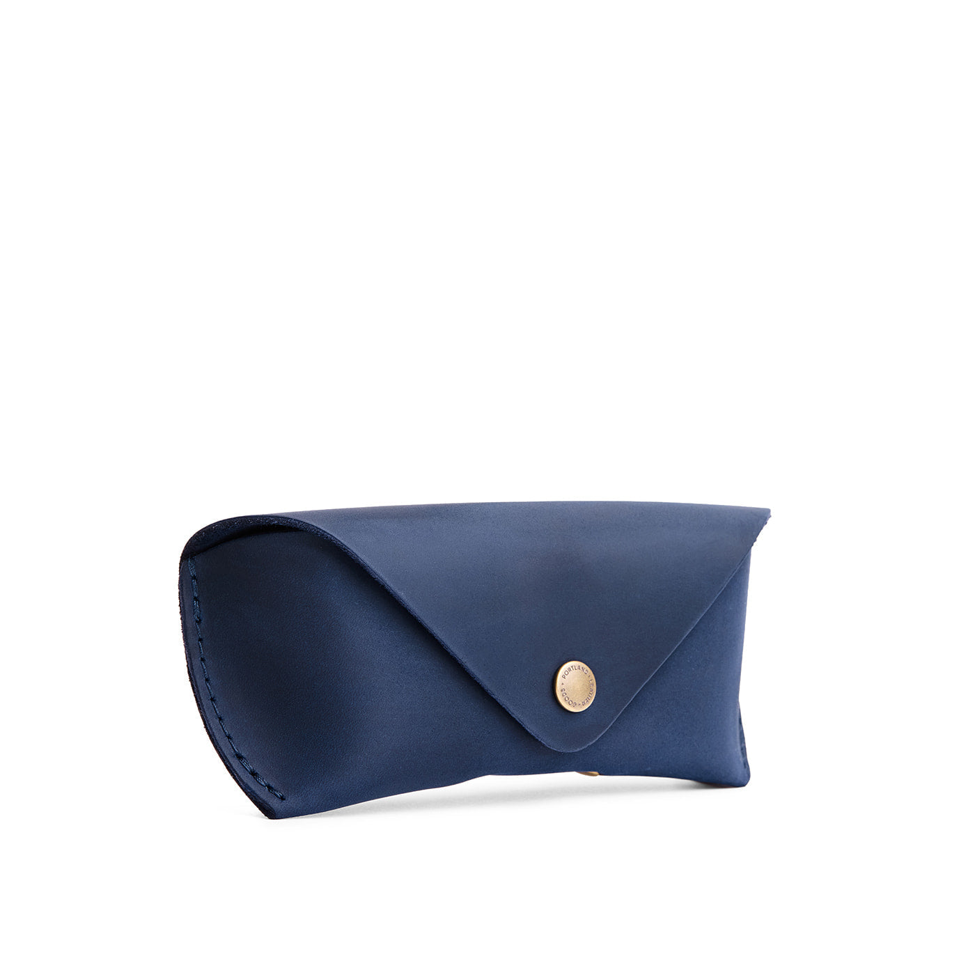 Deep Water | Leather sunglasses case with snap closure