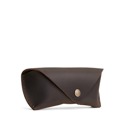 Moose | Leather sunglasses case with snap closure