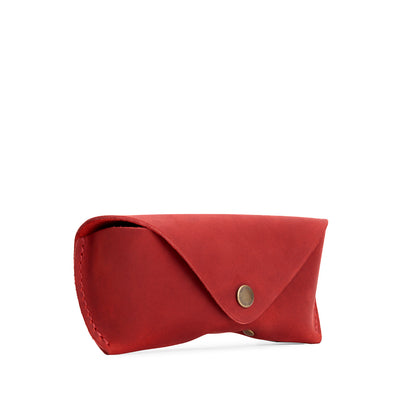 Phoenix | Leather sunglasses case with snap closure