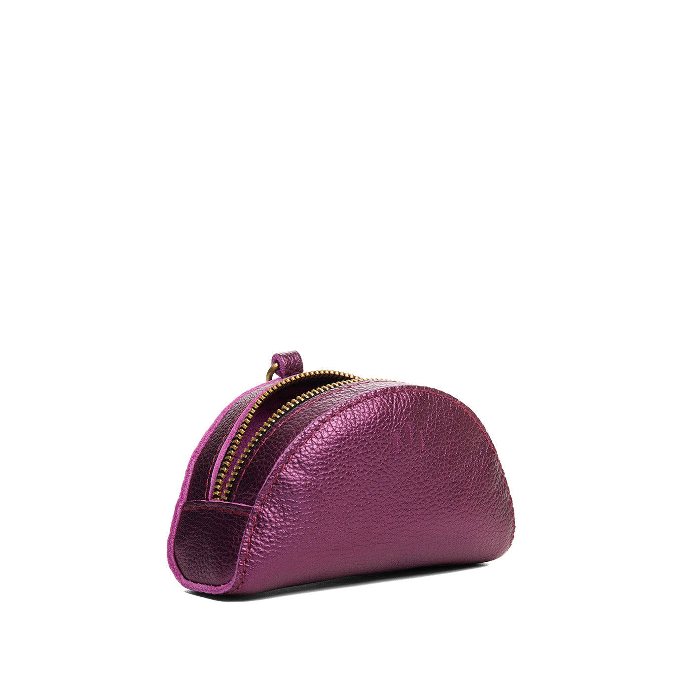 Ultra Violet | Small half-moon shaped keychain pouch with zipper closure