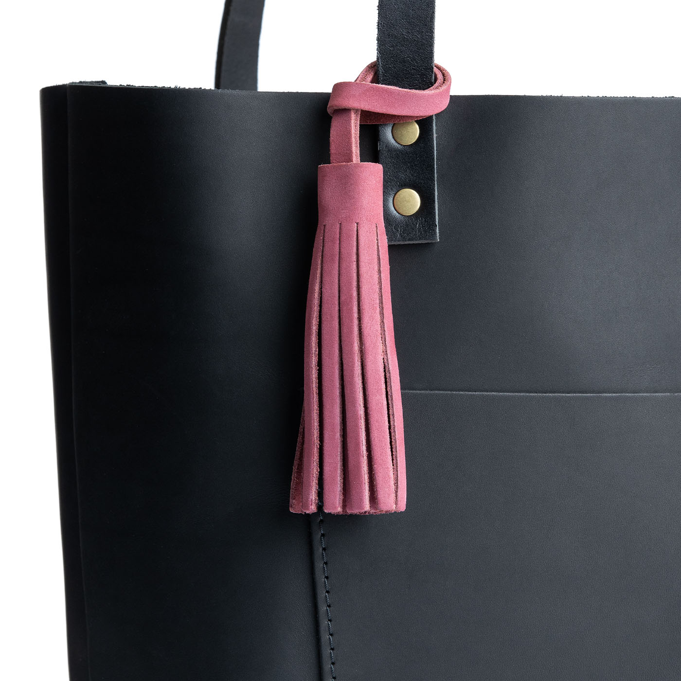 Foxglove*Large | Fringed leather tassel with leather loop