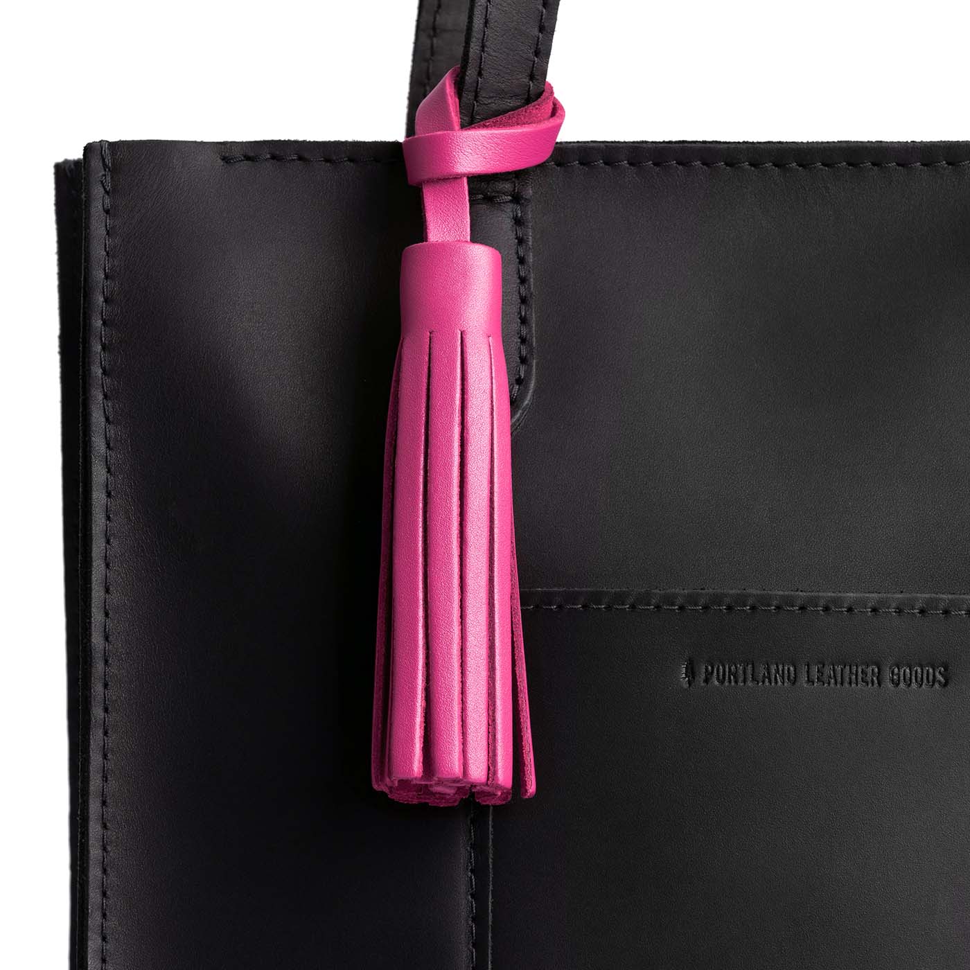 Lip Gloss*Large | Fringed leather tassel with leather loop