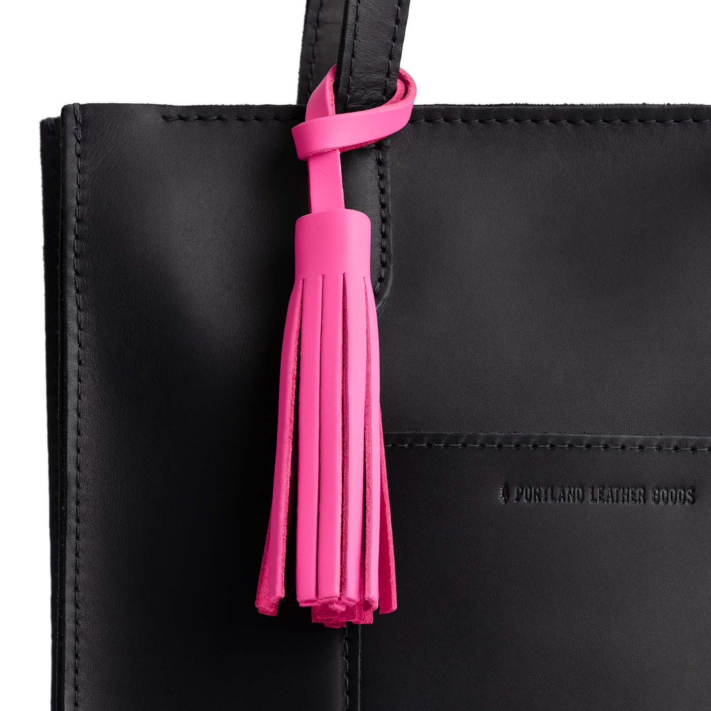 Margot*Large | Fringed leather tassel with leather loop