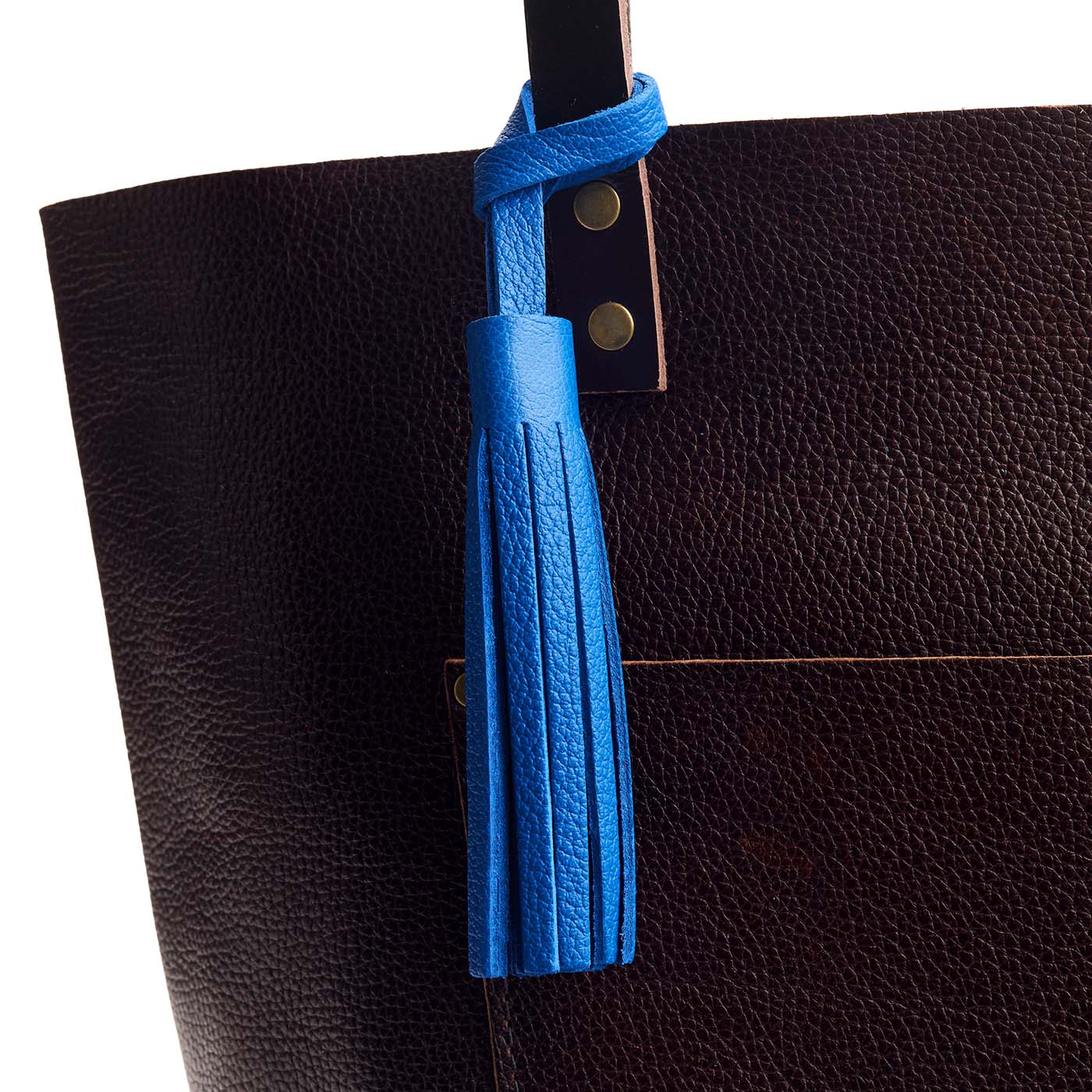 Skydive*Large | Fringed leather tassel with leather loop
