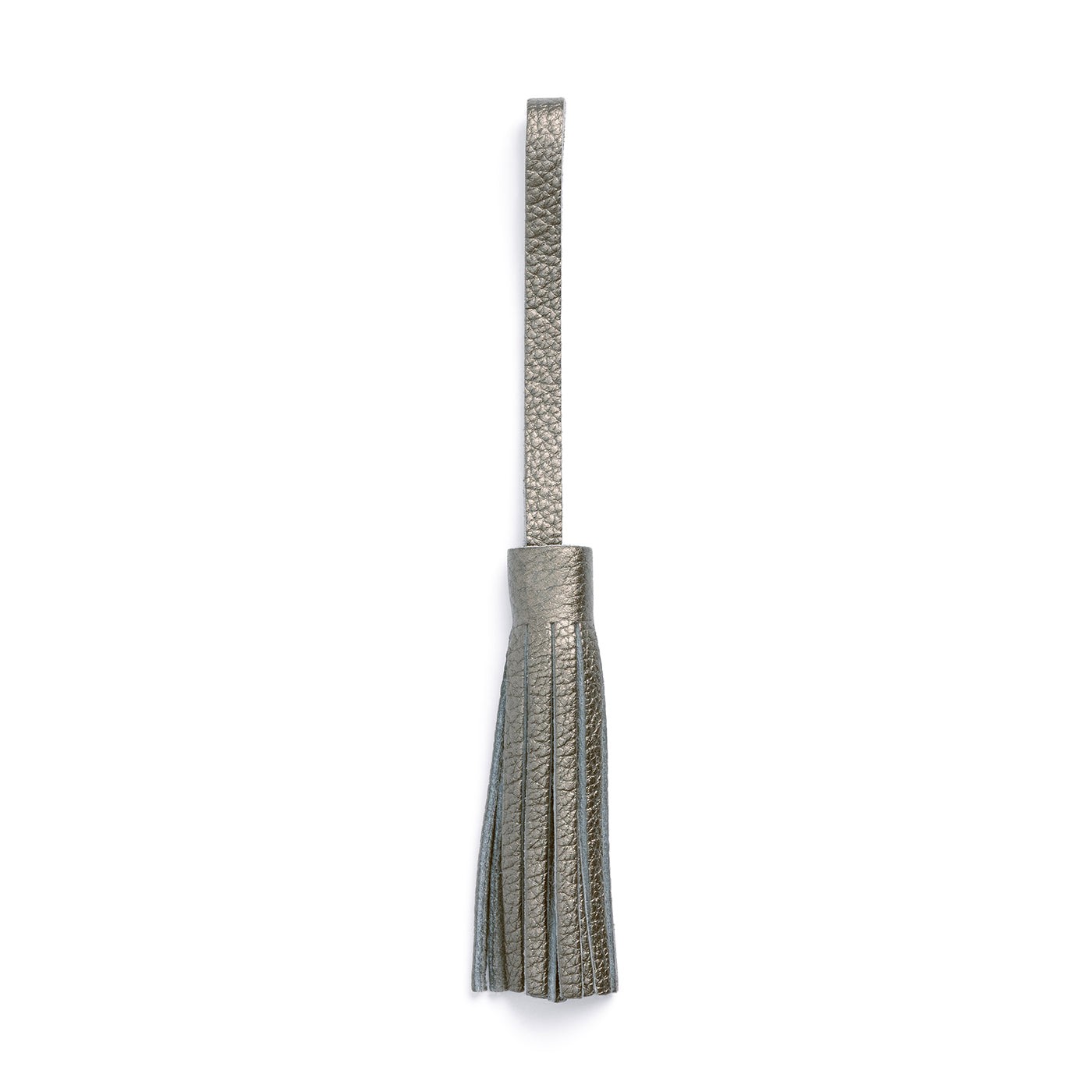 Stardust | Fringed leather tassel with leather loop