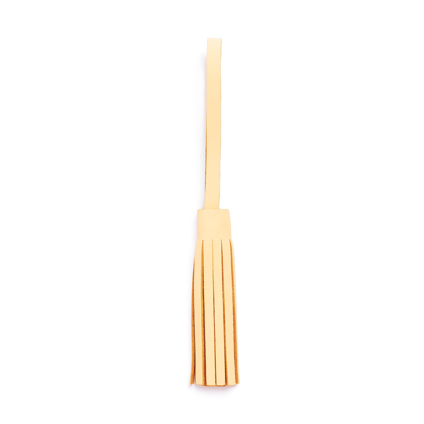 Vanilla*Large | Fringed leather tassel with leather loop