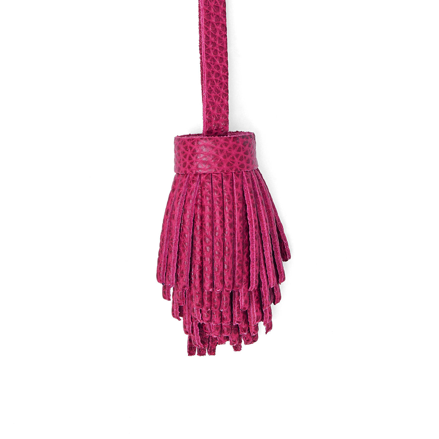 Cosmo | Pom-pom style with tiered leather fringe