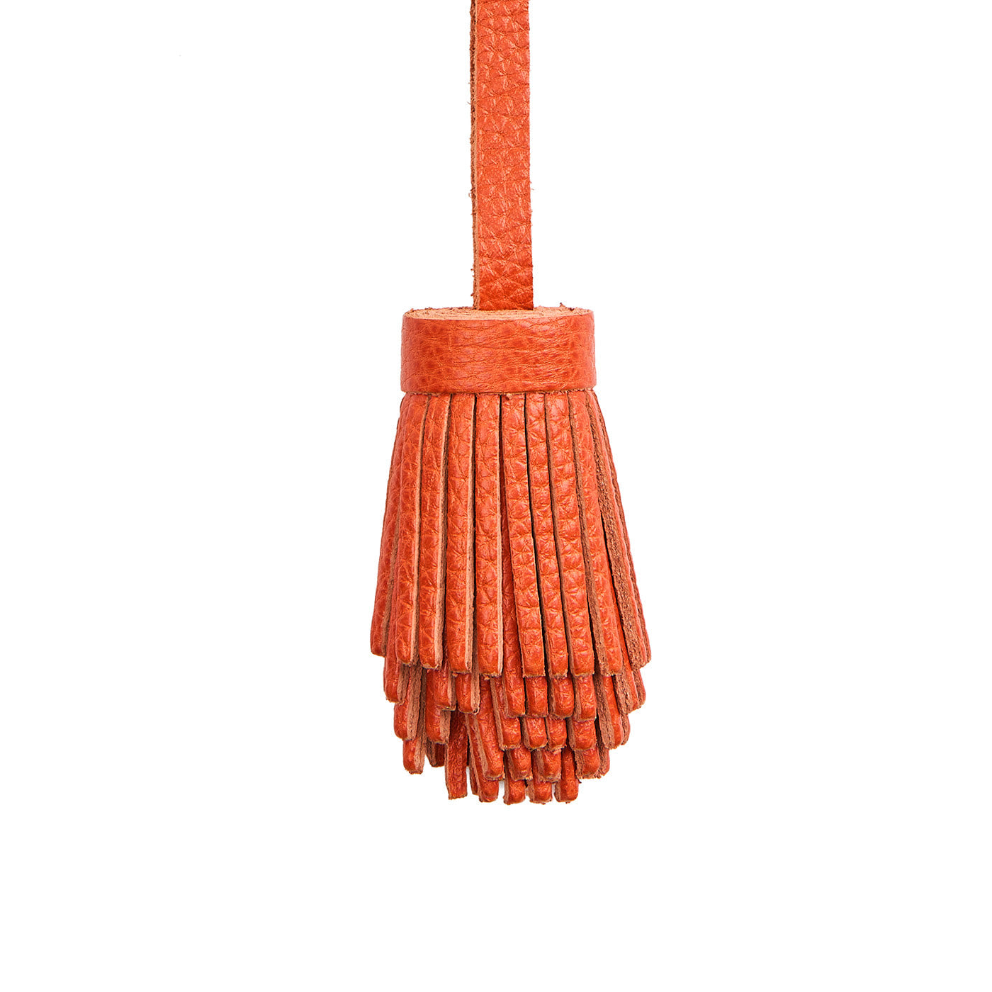 Koi | Pom-pom style with tiered leather fringe
