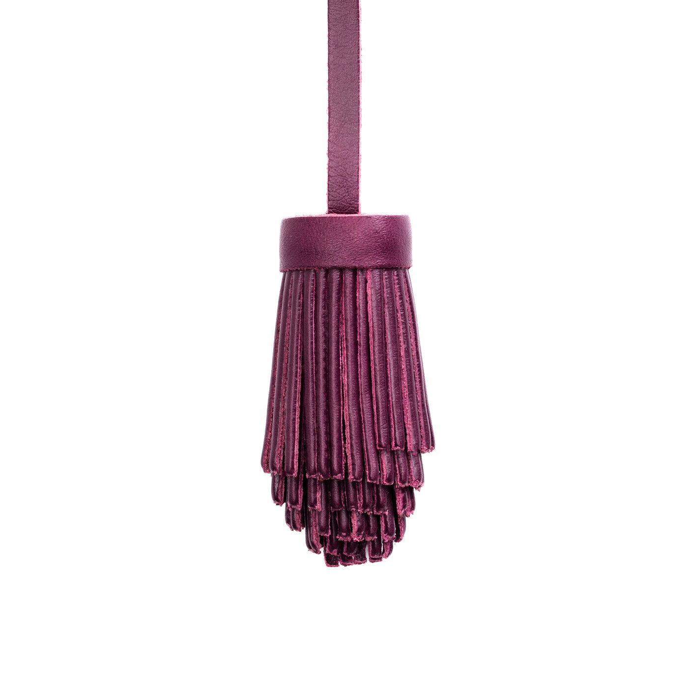 Lollipop | Pom-pom style with tiered leather fringe
