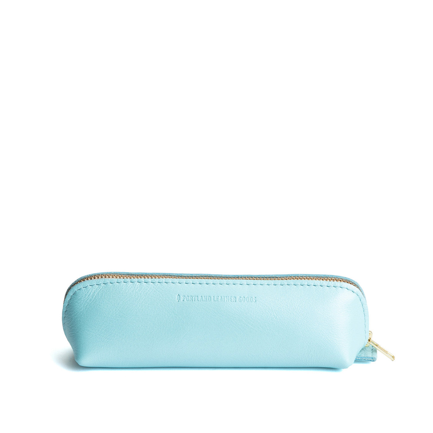 All Color: Cabo | Leather pouch with curved seams and top zipper