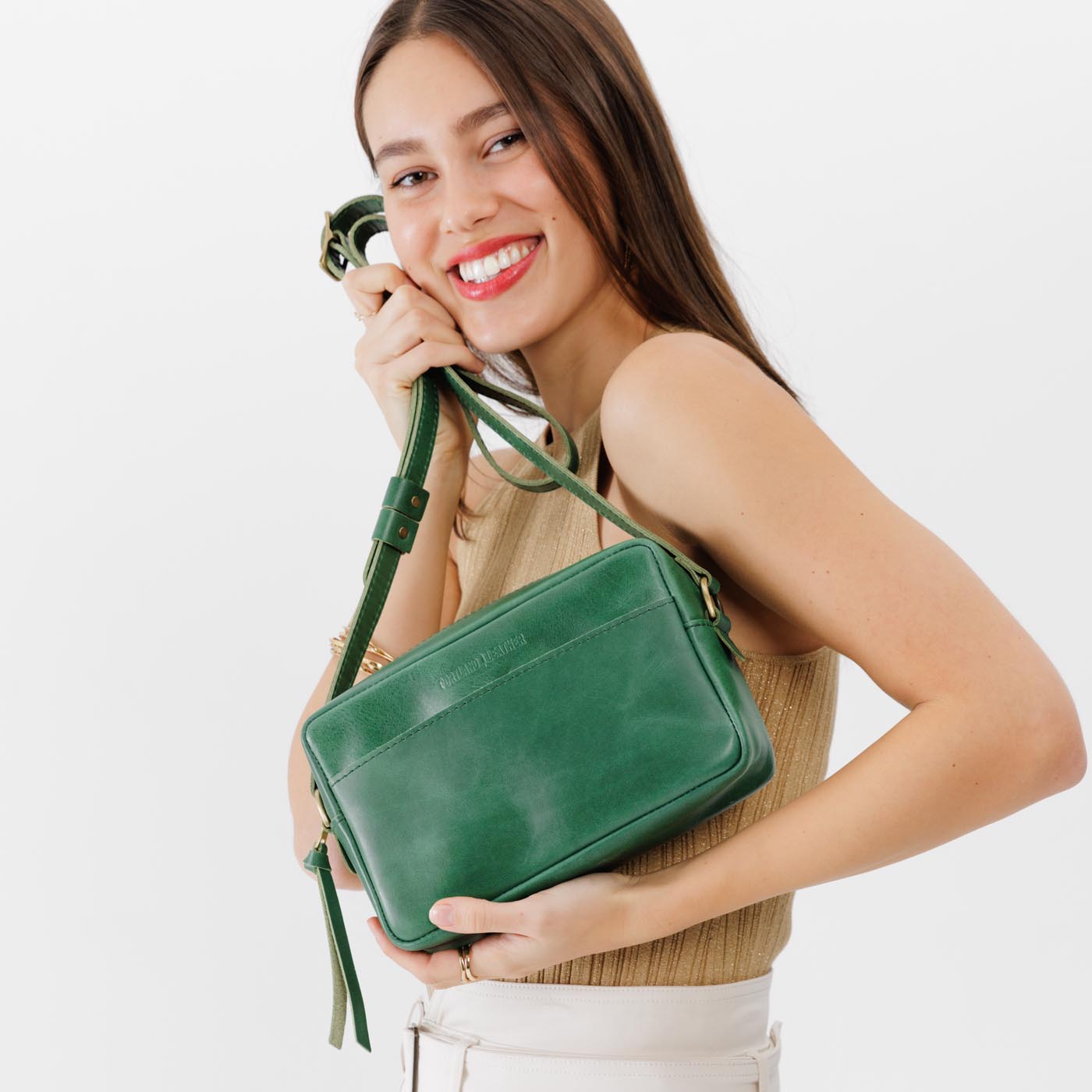 Cowboy Mint*Large | Mid-size rectangular crossbody with adjustable strap