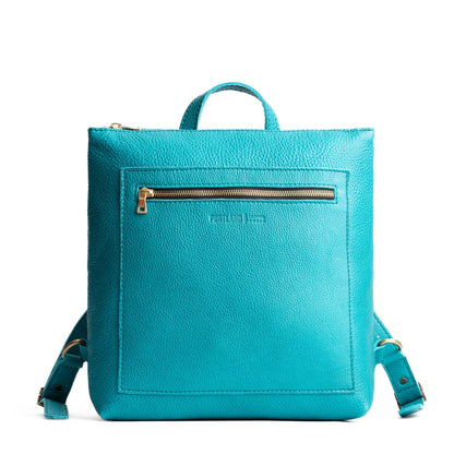Baja*Large | Square slim leather tote backpack