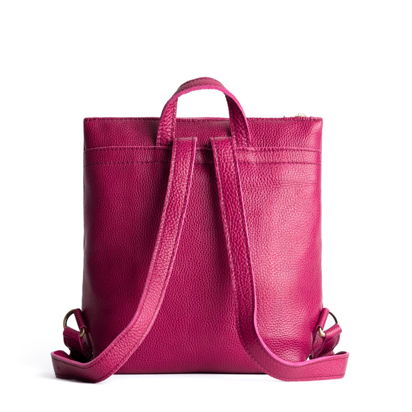 Cosmo*Large | Square slim leather tote backpack