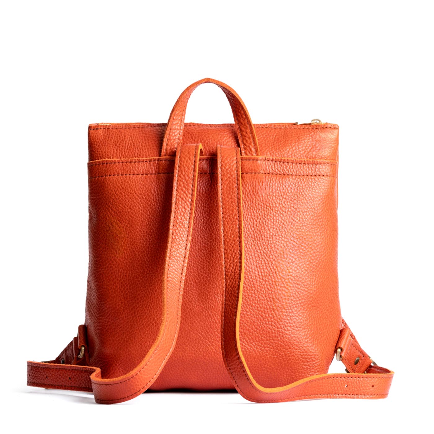 Koi*Large | Square slim leather tote backpack