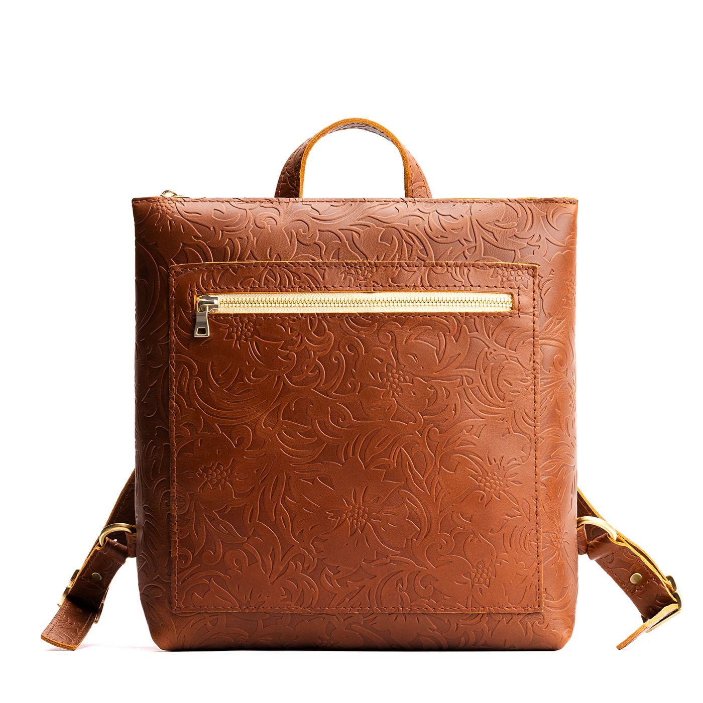 Meadow*Large | Small square slim leather tote backpack
