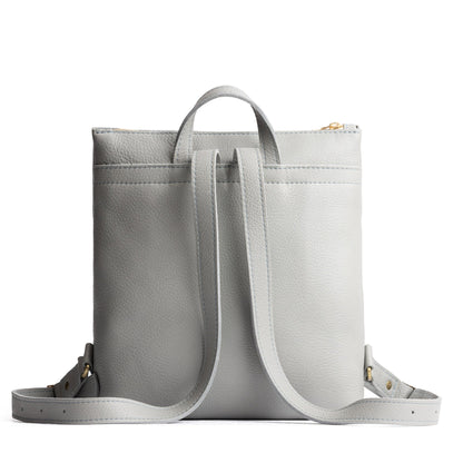 Nimbus*Large | Square slim leather tote backpack