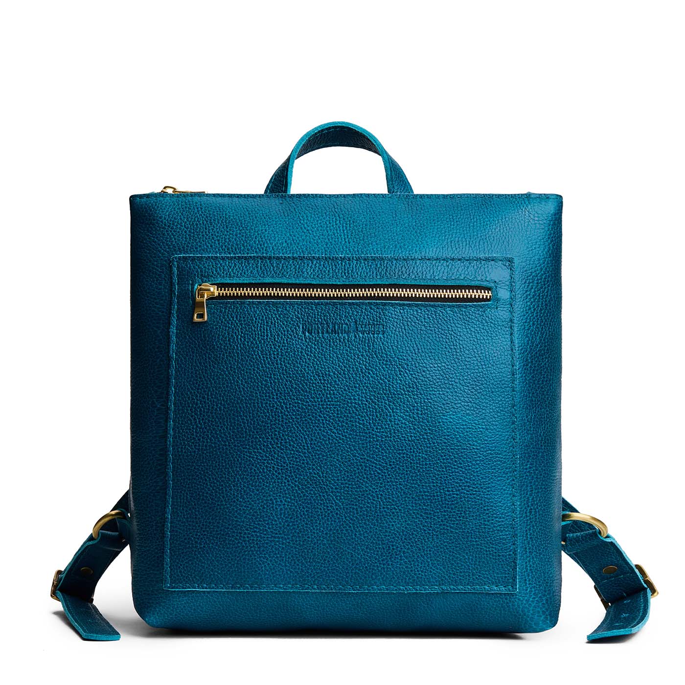 Planetary*Large | Square slim leather tote backpack