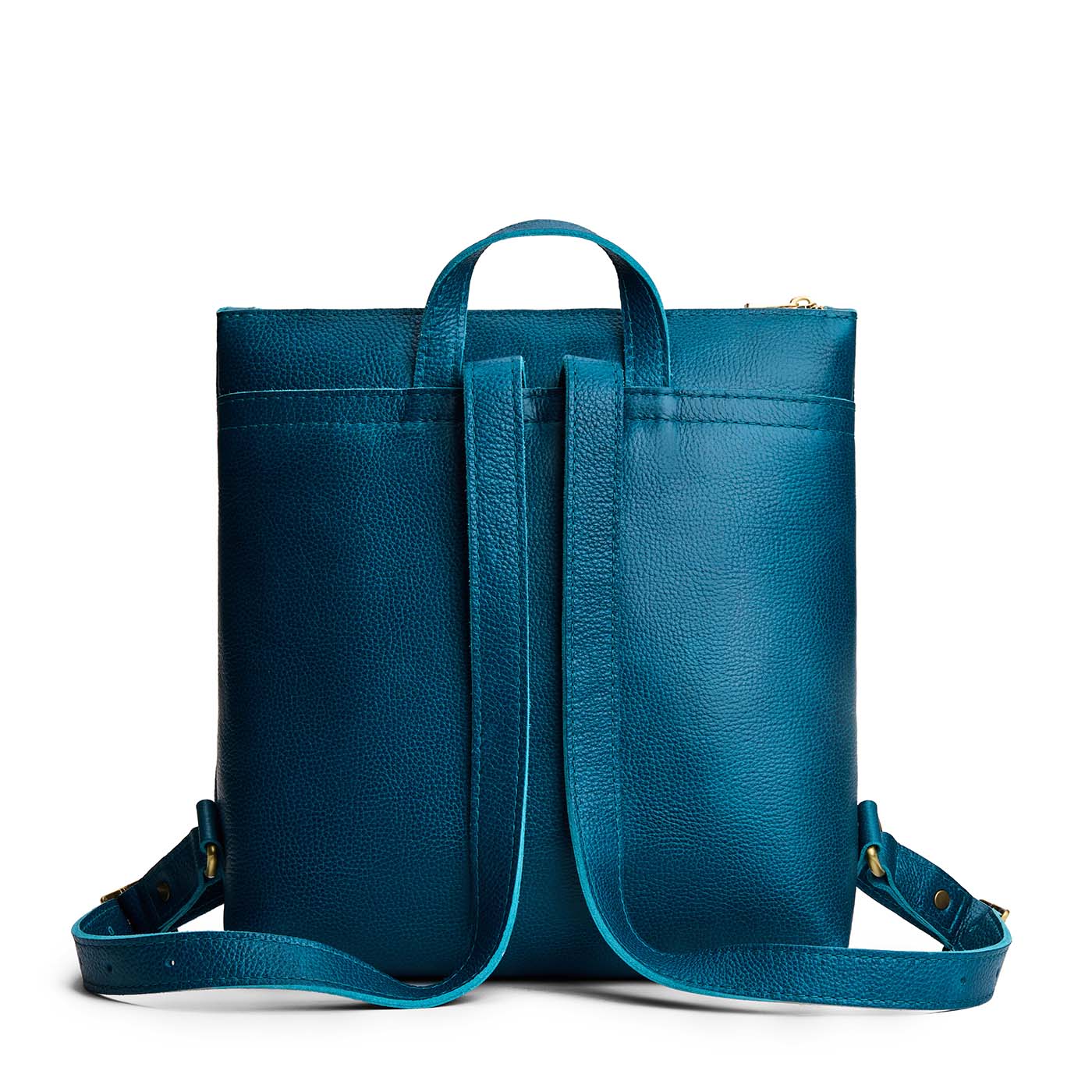 Planetary*Large | Square slim leather tote backpack