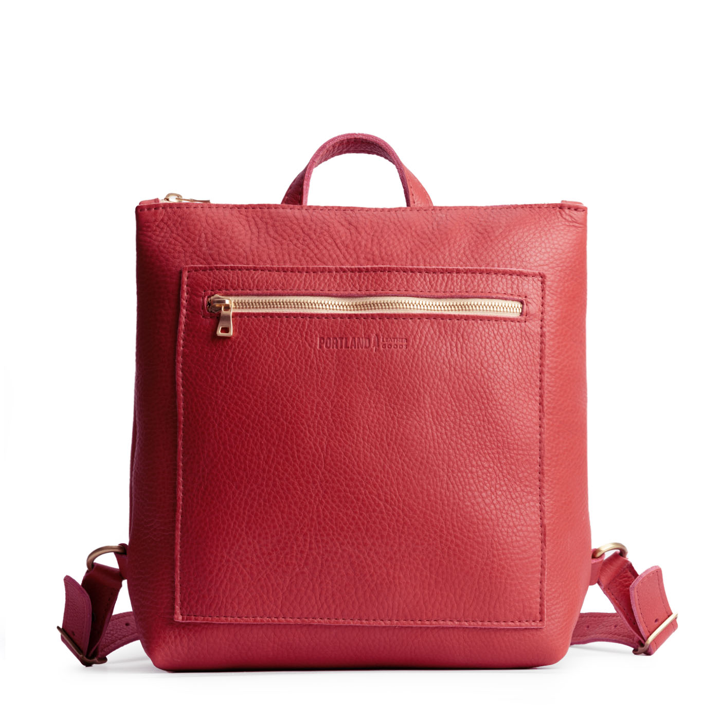Sugar*Large | Square slim leather tote backpack