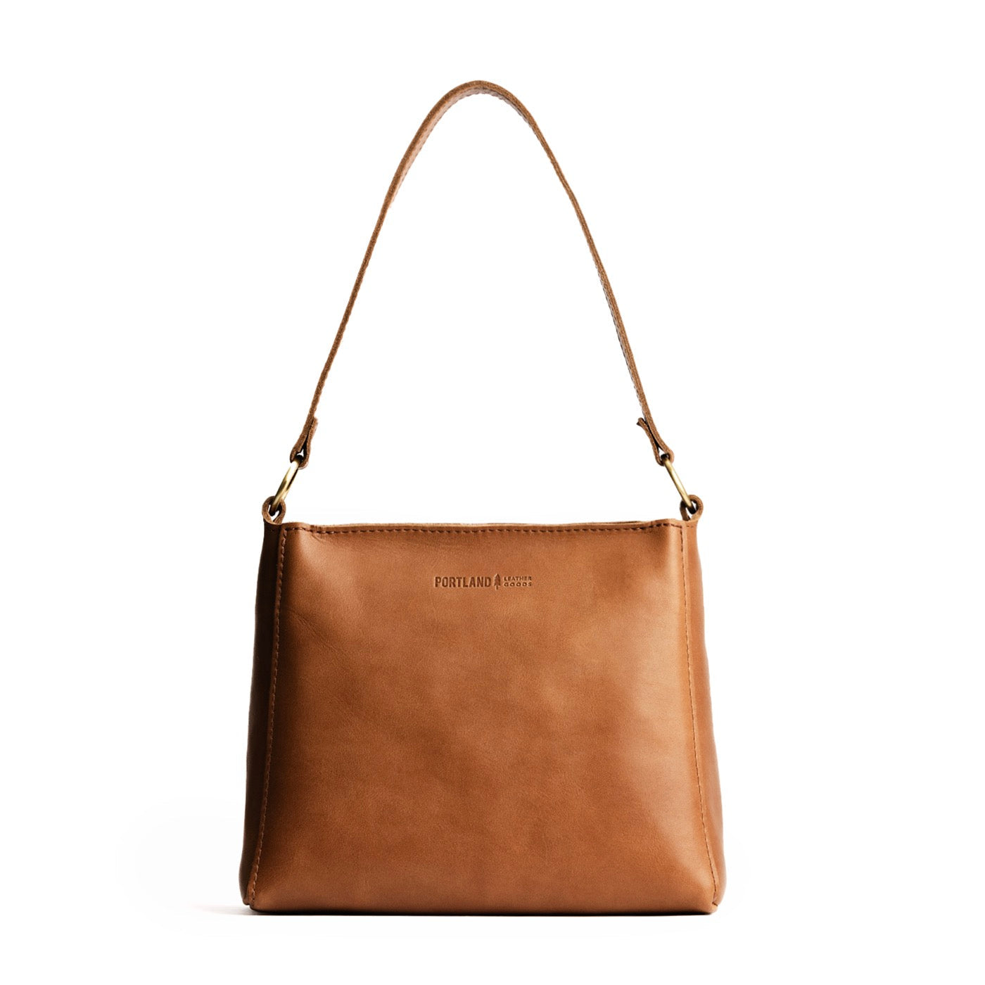 Biscotti*Small | Triangular shoulder bag with antiqued brass finished hardware
