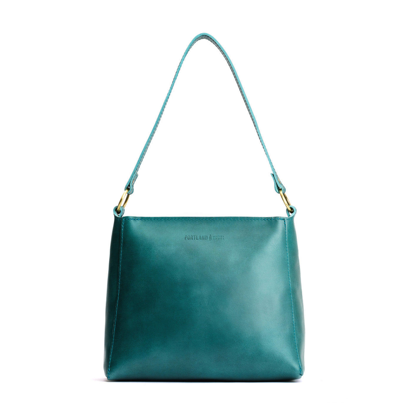 Caribbean*Small | Triangular shoulder bag with antiqued brass finished hardware