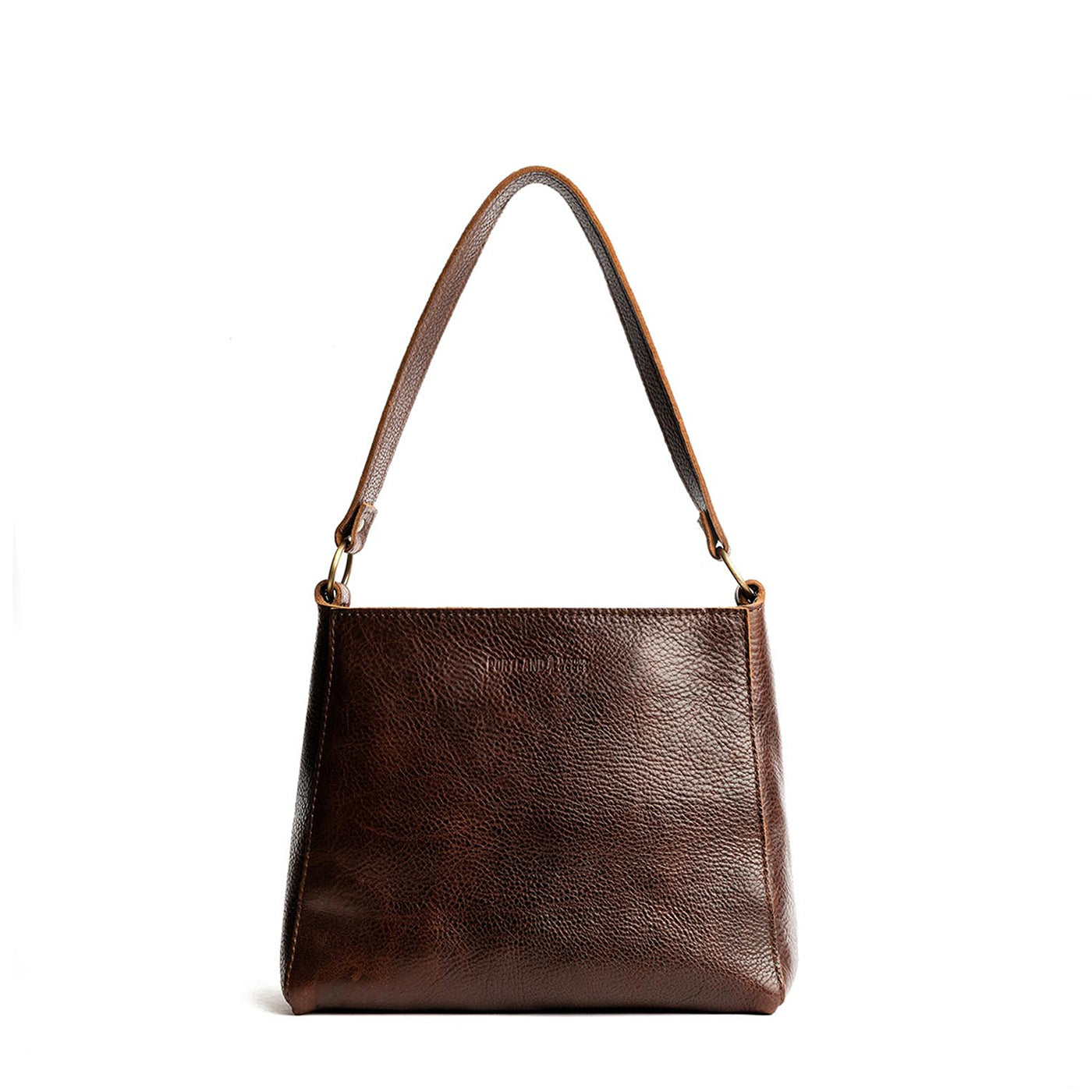 Coldbrew*Small | Triangular shoulder bag with antiqued brass finished hardware