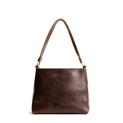 Coldbrew*Small | Triangular shoulder bag with antiqued brass finished hardware