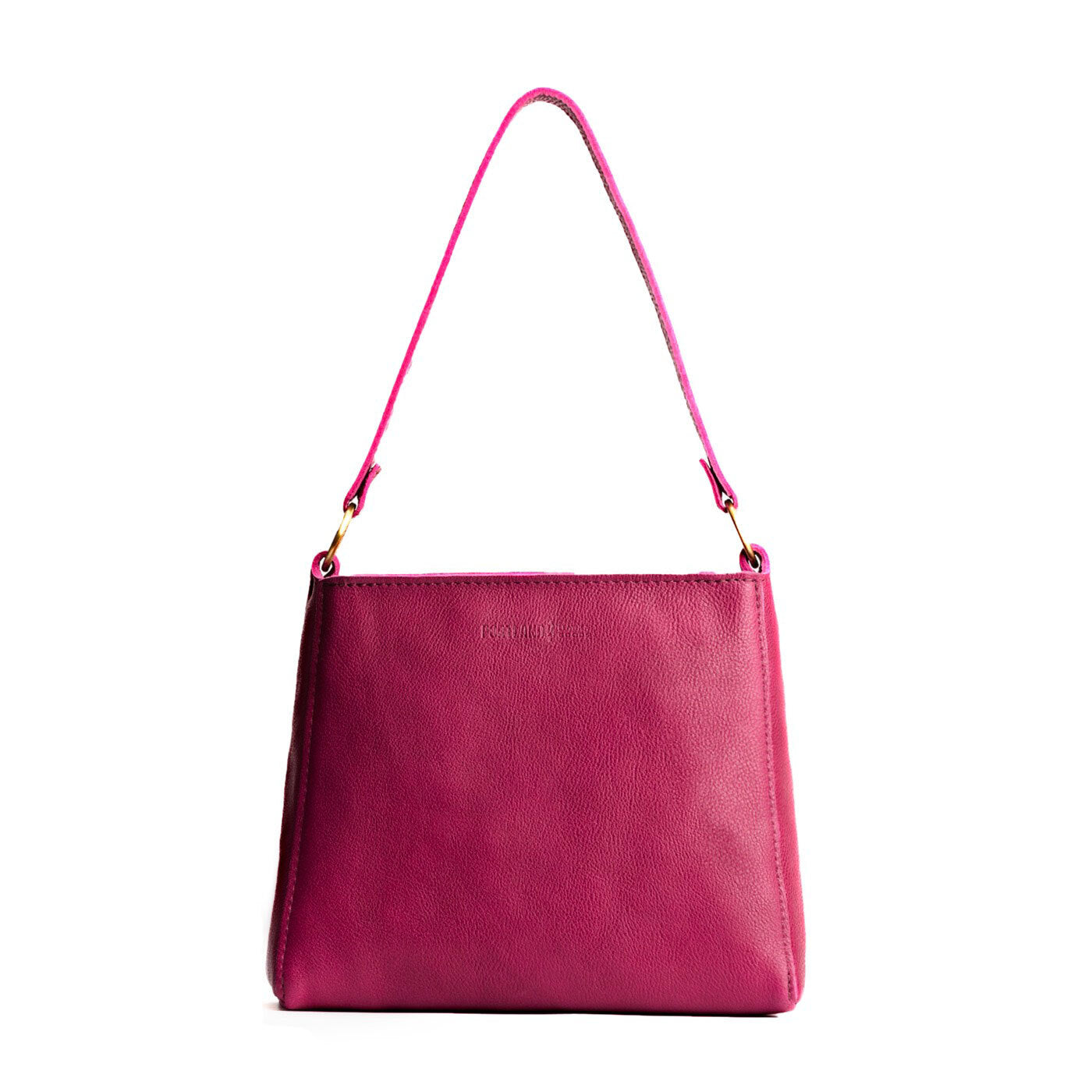 Cosmo*Small | Triangular shoulder bag with antiqued brass finished hardware