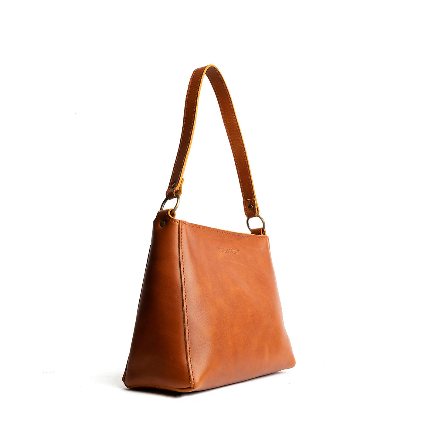 Honey*Small | Triangular shoulder bag with antiqued brass finished hardware