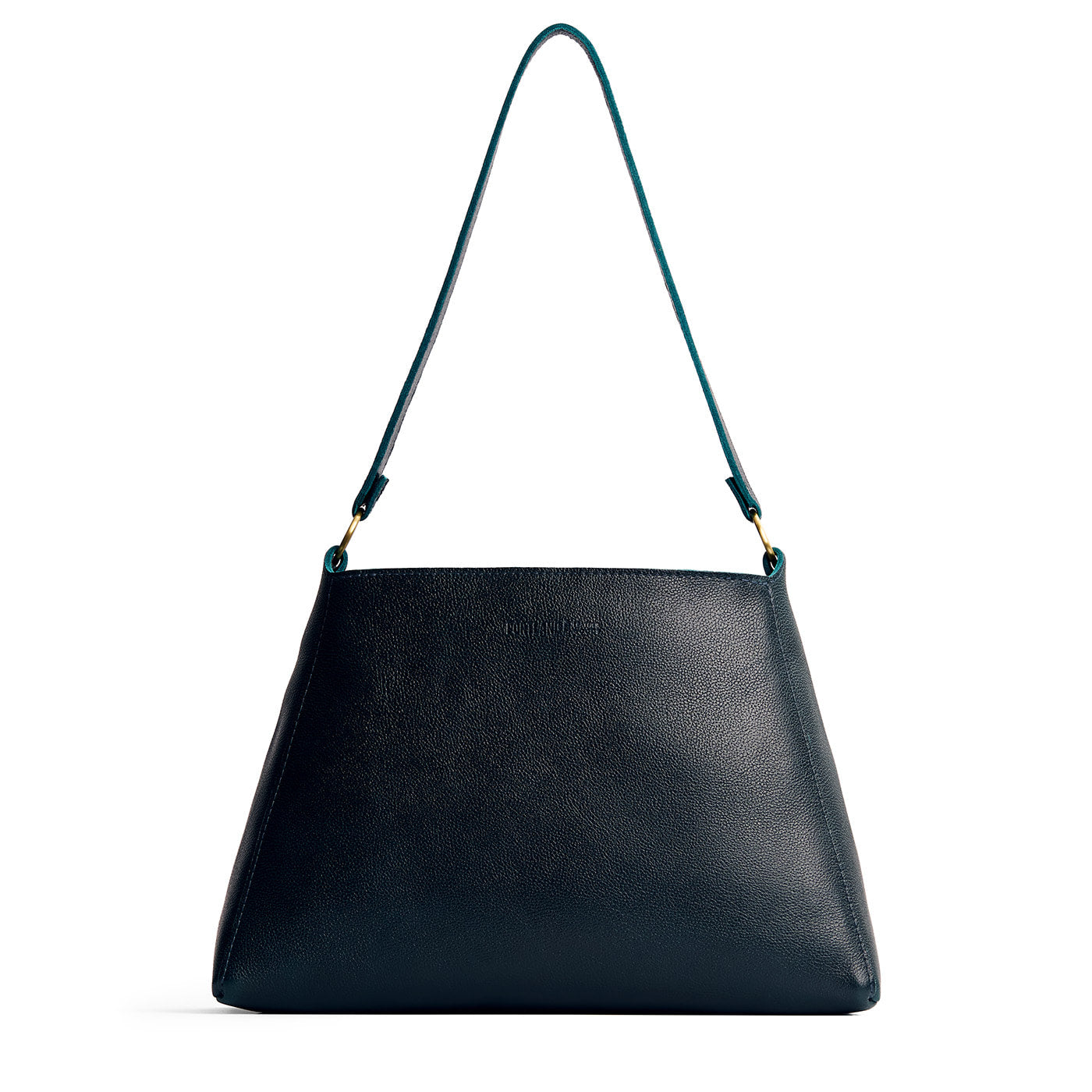 Boreal*Large | Large triangular shoulder bag with antiqued brass finished hardware