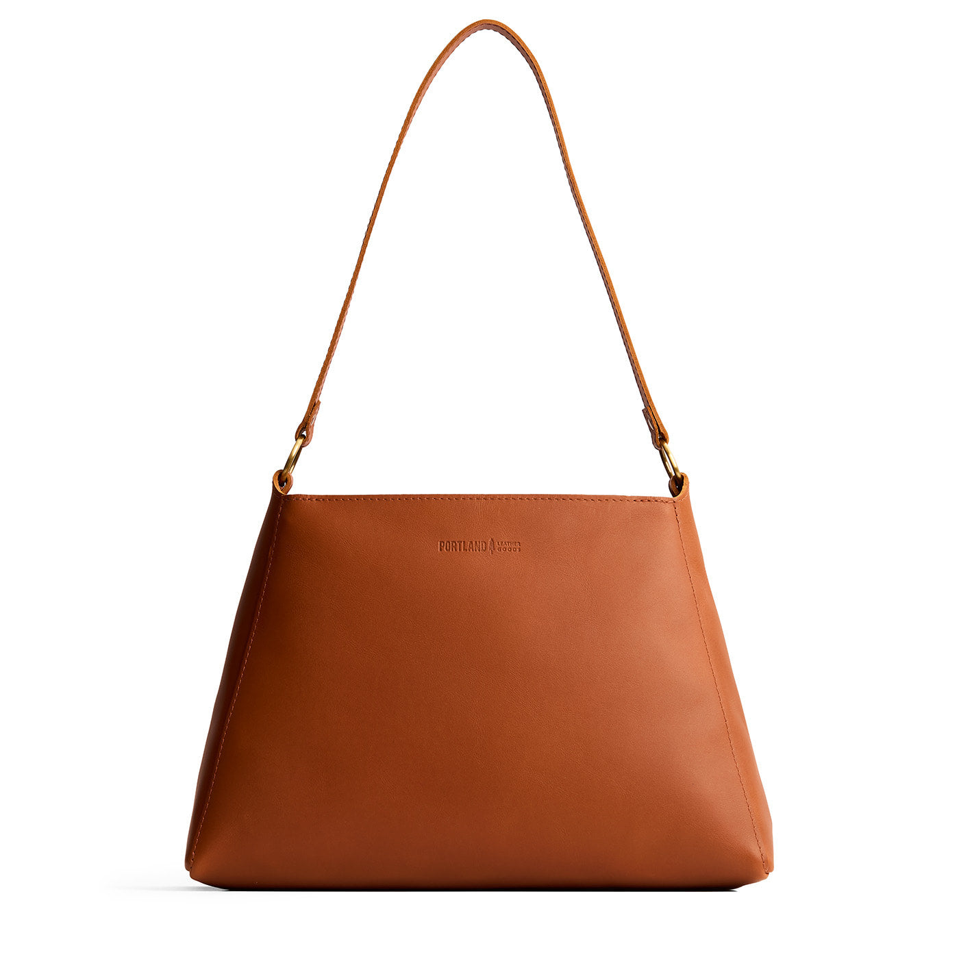Honey*Large | Large triangular shoulder bag with antiqued brass finished hardware