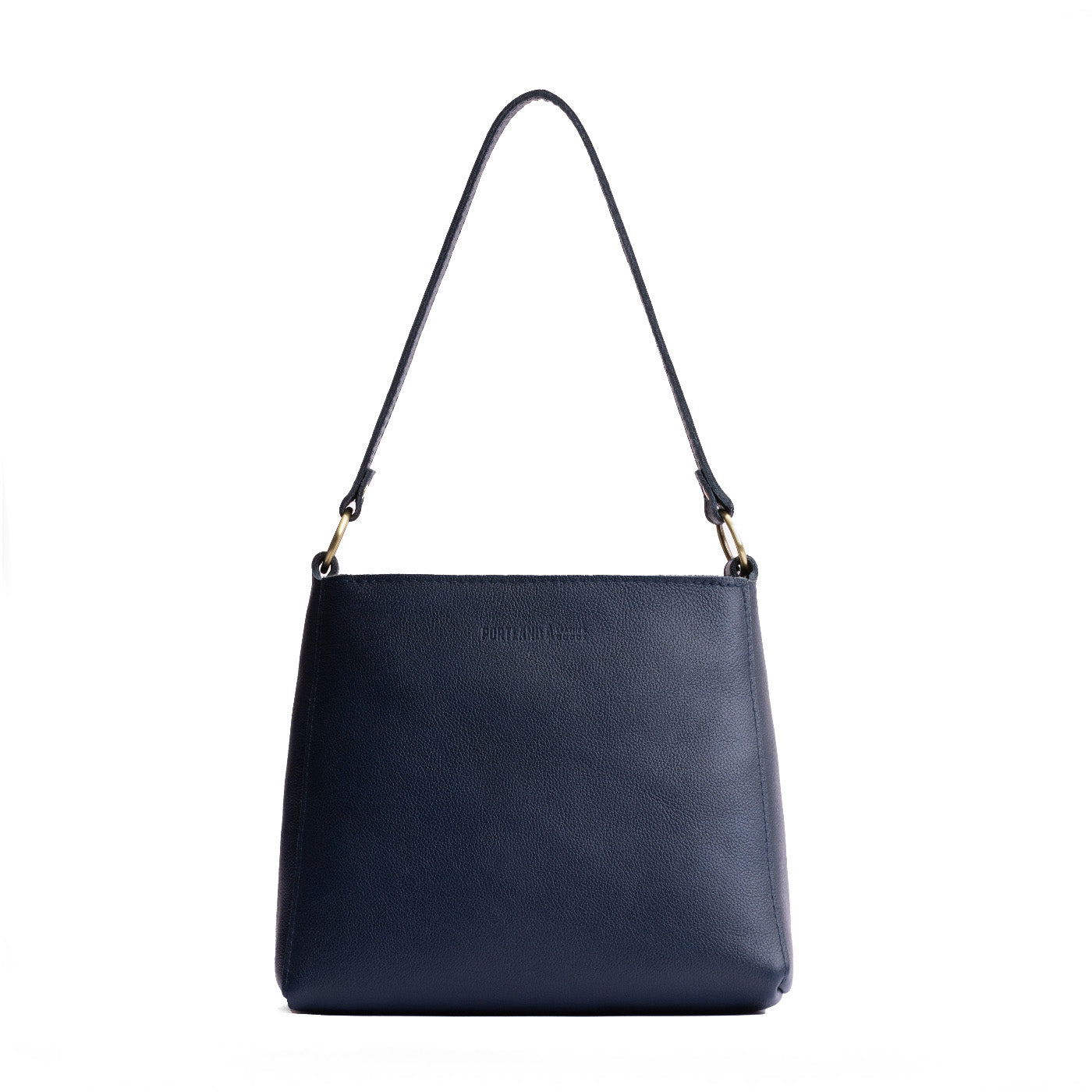 Night Owl*Small | Triangular shoulder bag with antiqued brass finished hardware