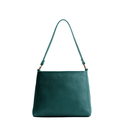 Sea Glass*Small | Triangular shoulder bag with antiqued brass finished hardware