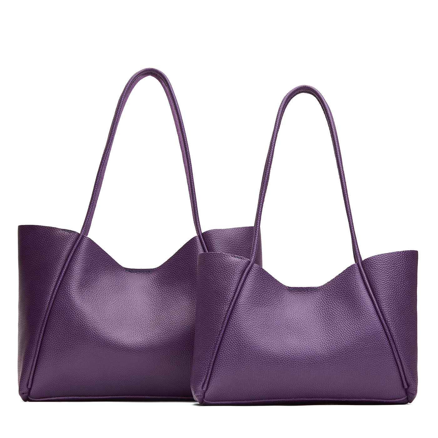 Empire | Side by side comparison of both sizes of wide totes