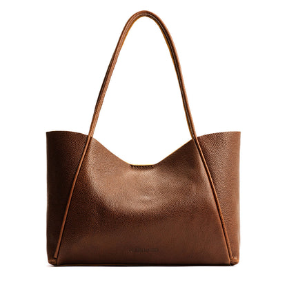 Asheville*Large | Wide tote with leather straps and snap closure
