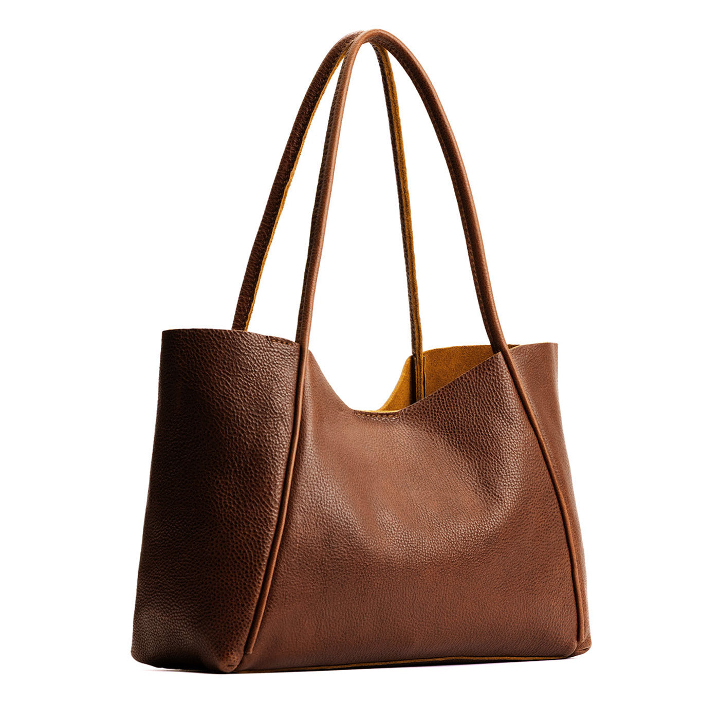 Asheville*Large | Wide tote with leather straps and snap closure