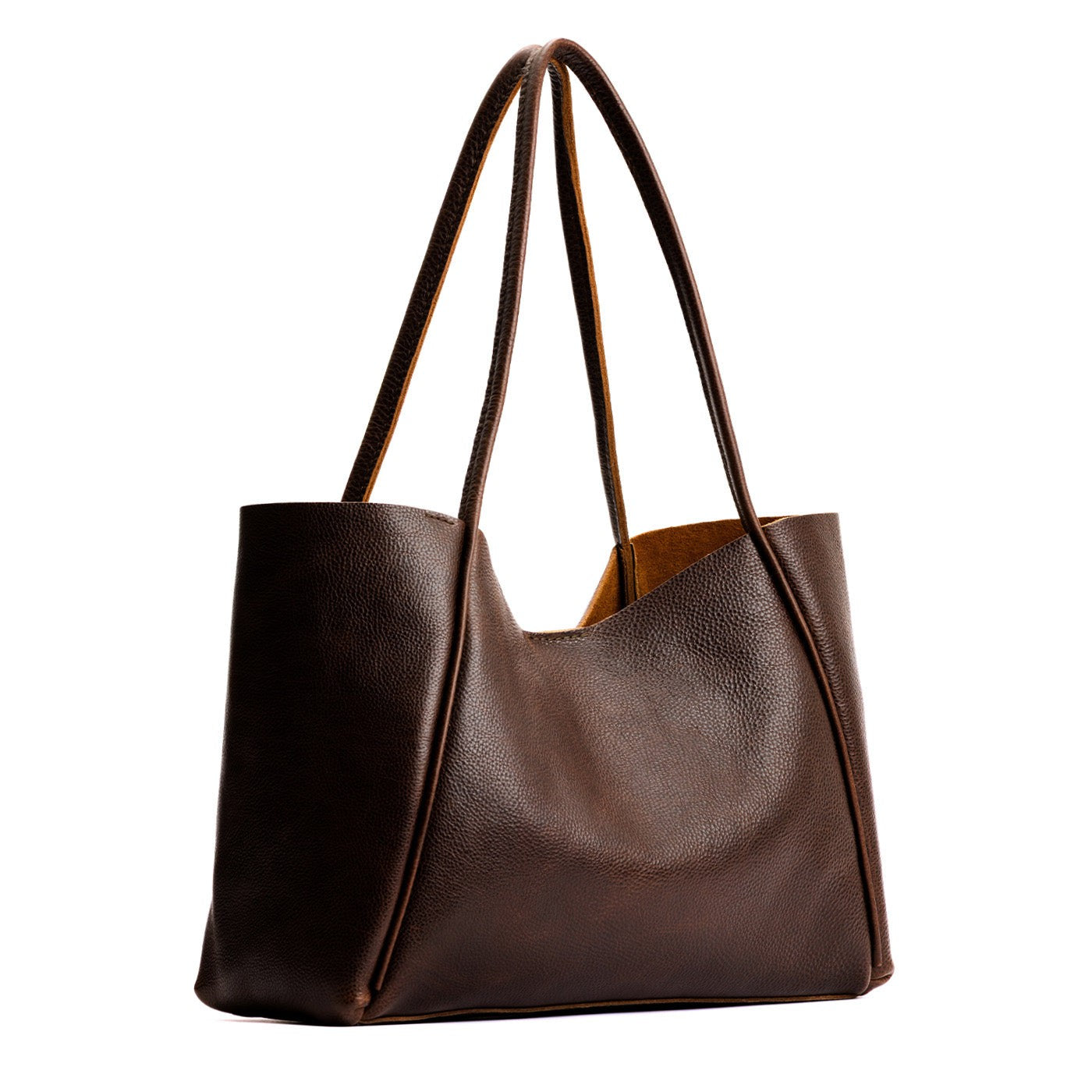 Coldbrew*Large | Large wide tote with leather straps and snap closure