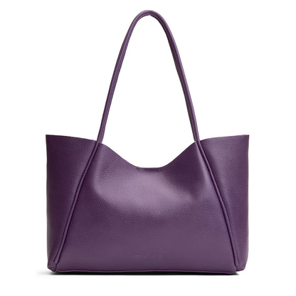 Empire*Large | Large wide tote with leather straps and snap closure