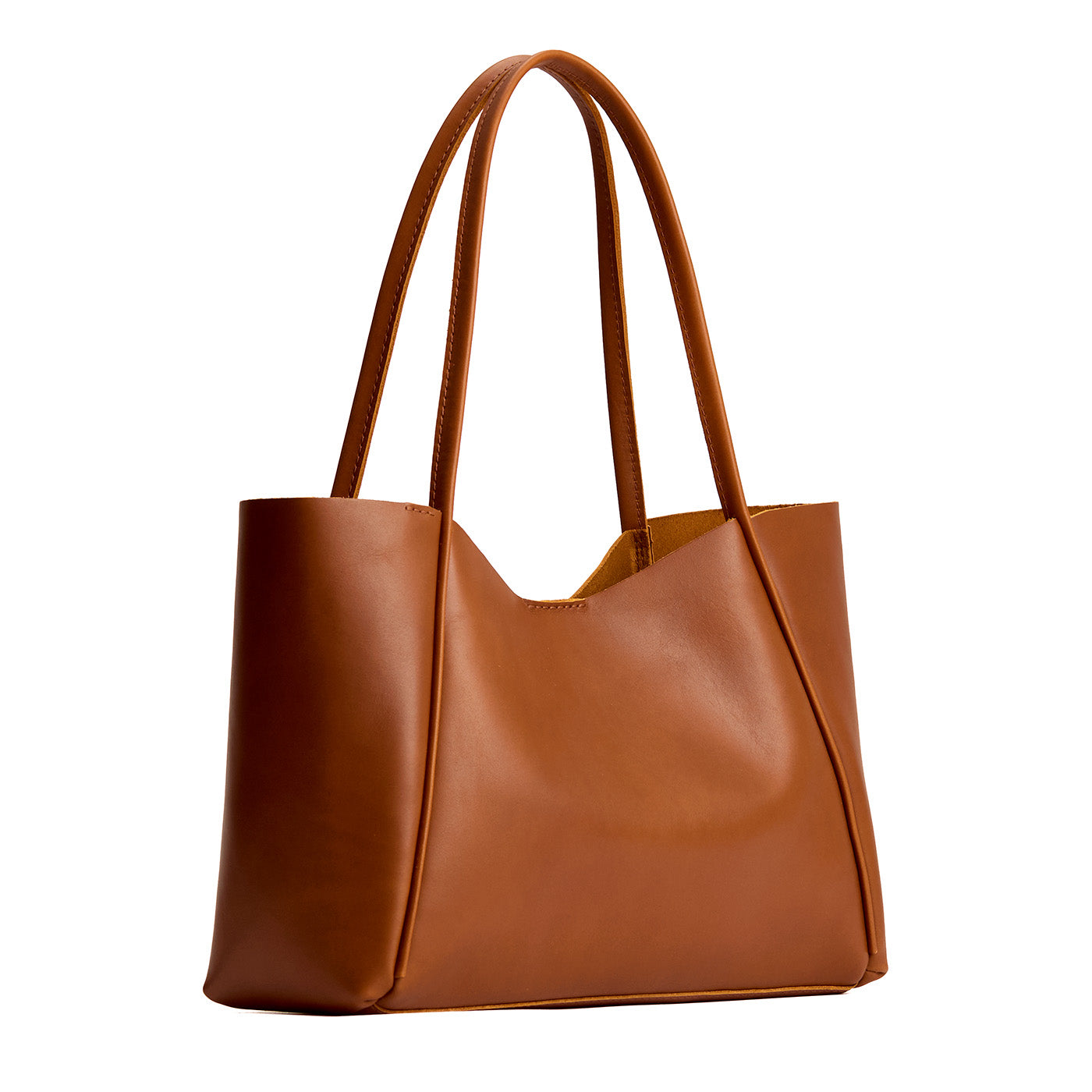 Honey*Large | Wide tote with leather straps and snap closure