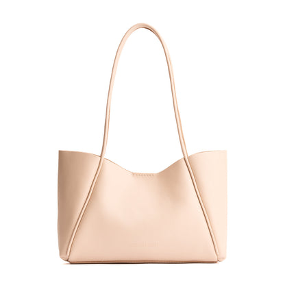 Moonflower*Medium | Large wide tote with leather straps and snap closure