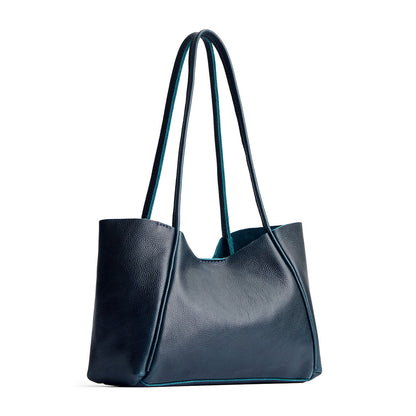 Boreal*Medium | Wide tote with leather straps and snap closure